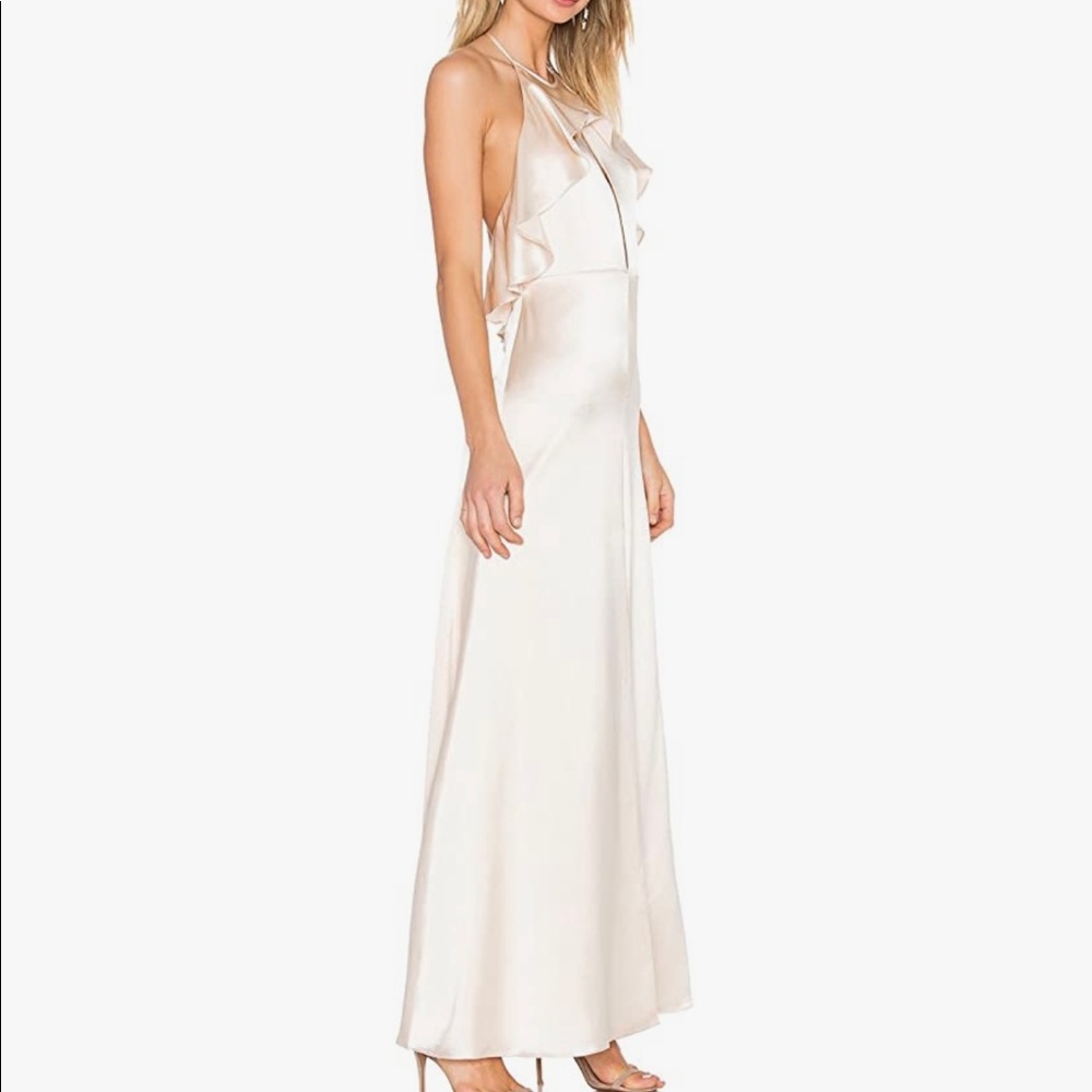 Jill Stuart Halter Ruffle backless gown  👗 - Picture 3 of 4